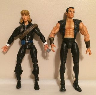 2 Articulated Action Figures 1 Is A 2006 Marvel Ent.  Toy Biz Inc.  Man 7 "