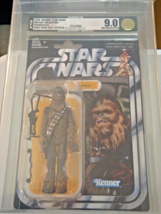 Star Wars Vintage Chewbacca Vc141 Afa U9.  0