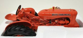 Allis - Chalmers Model WD Precision Series Booklet Orange Die Cast Toy Tractor 3