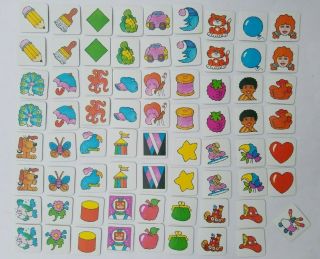 1986 Memory Game Milton Bradley The Memory Vintage Preschool Matching 3