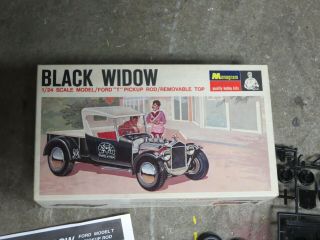 Vintage Monogram Black Widow Model Car Kit