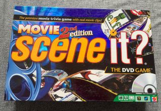 Scene It? Movie 2nd Edition Dvd Family Board Game - 100 Complete