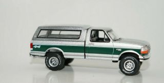 Custom Lifted 1996 Ford F - 150 Pickup Truck 4x4 1/64 Scale Dcp Diecast Greenlight