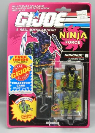 Vintage 1992 Hasbro Gi Joe Ninja Force Nunchuk Action Figure Moc Toy