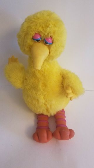 Talking Big Bird Plush Muppet Cassette Player From Ideal 1986