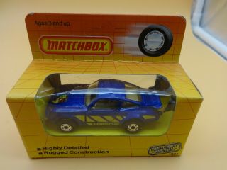 Matchbox 3 Blue Porsche 911 Turbo - Mib