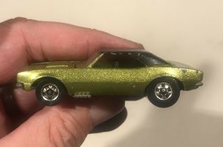 Vintage Hot Wheels Blackwall 1982 ‘67 Chevy Camaro Metal Flake Green ‘82 1967