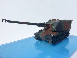 Solido Gaso.  Line French Giat 155mm Howitzer Tank & Box Museum Panzer Char 1/50