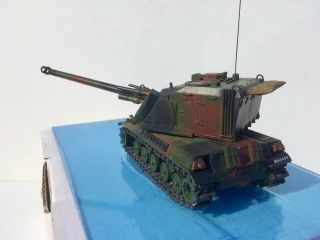 Solido Gaso.  Line French GIAT 155mm Howitzer Tank & box Museum Panzer Char 1/50 3