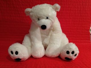 Toys R Us Polar Bear Plush White Floppy Soft Stuffed Animal 14 " To 21 " Tall
