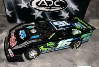 2008 Adc 1/24 Dirt Late Model 16 Justin Rattliff Rare 1 Of 250 (3794)