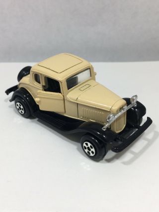 Vintage Ertl 32 Ford Coupe Die - Cast Tan Black Cars Of The World Opening Doors