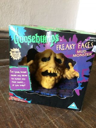 Vintage Goosebumps Mud Monster Puppet With Og Packaging 1996 R.  L.  Stine