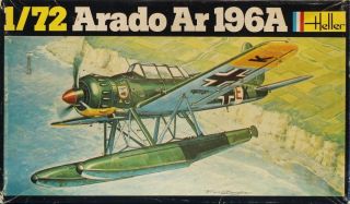 Heller 1:72 Arado Ar - 196 Ar196 A Plastic Aircraft Model Kit 241u