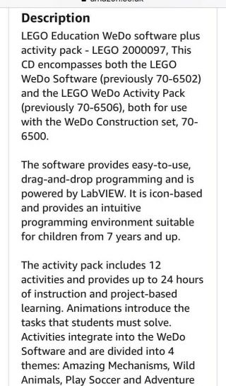 Lego education wedo 9580,  200094 License And 2000097 3