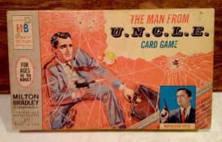 1965 The Man From Uncle Card Game Complete With Cards & Chips