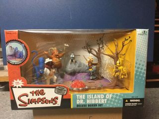 Mcfarlane Toys The Simpsons: Island Of Dr.  Hibbert Deluxe Boxed Set Action.