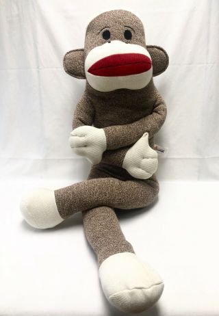 Giant 44 " Maxx Sock Monkey Large Oversize Jumbo Plush