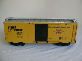 Vintage Lionel Trains G Scale Railbox Box Car 8 - 87809 Ex