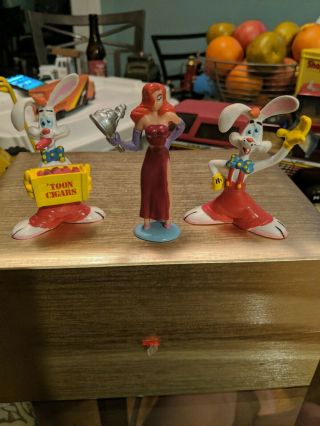1987 Vintage Disney’s Who Framed Roger Rabbit Pvc Figurines -