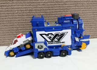 Machine Robo Mugenbine Mugen Police Complete Loose 2005 Gobots / Transformers