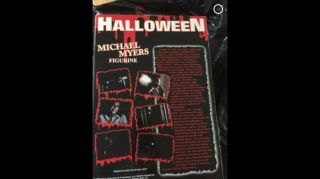 halloween michael myers figurine statue spencer gifts exclusive rare 2001 2