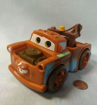 Mattel 2005 Disney Pixar Cars Mater Shake N Go Brown Talking Tow Truck