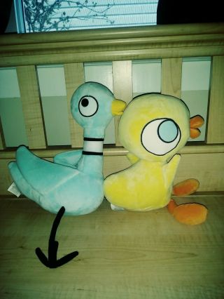 Kohls Cares Mo Willems The Pigeon Books Duckling And Pigeon Plush Stuffed Toys