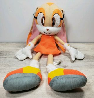 2011 Sega Sonic The Hedgehog Cream The Rabbit 19 " Plush Stuffed Animal
