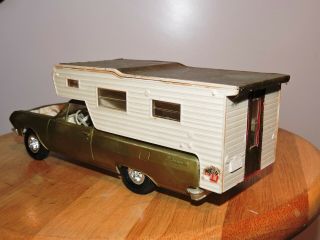 Vintage AMT 1965 Chevrolet El Camino Camper Screw Bottom Built Model Car Kit 2