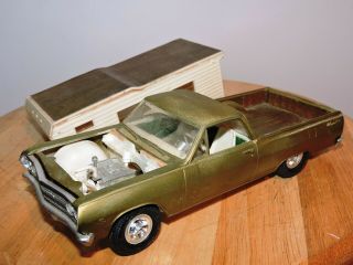 Vintage AMT 1965 Chevrolet El Camino Camper Screw Bottom Built Model Car Kit 3