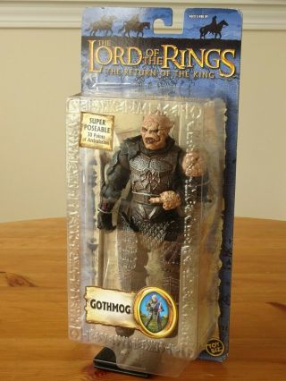 Lord Of The Rings Action Figure Orc Gothmog Commander Poseable Rare