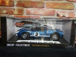 Shelby Collectibles 1966 Ford Gt - 40 Mk Ii 2 1:18 Scale Diecast Model Race Car