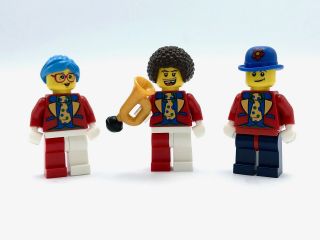 Lego 3 Clown Minifigures Circus Clowns W/ Hats Figures