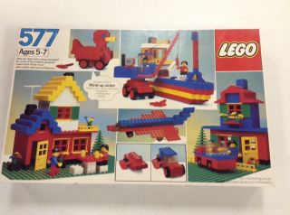 Lego 577 - 1 Vintage Basic Set Factory Box From 1981 Very Rare