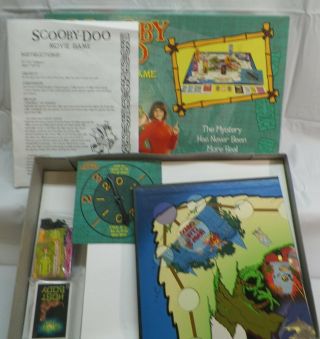Scooby Doo The Movie Board Game 2002 Pressman Toys Ages 7,  Complete