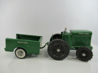 Buddy L Lil Beaver Farms Tractor Trailer Green Toy Pressed Steel Vintage Canada