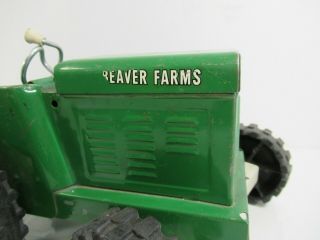 Buddy L Lil Beaver Farms Tractor Trailer Green Toy Pressed Steel Vintage Canada 3