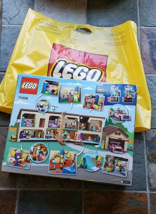 Lego The Simpsons House (71006) Factory (no Retail Wear) Box And Bag