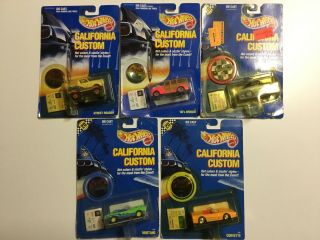 1989 Hot Wheels California Custom Boxed Diecast Model Cars.  Mustang,  Ford,  Etc.