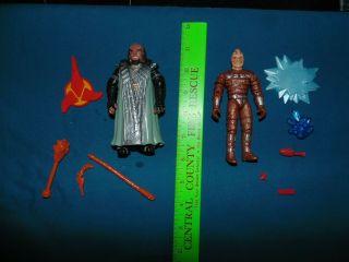 Klingon Warrior Worf & Vorgon Figures - Star Trek Next Generation
