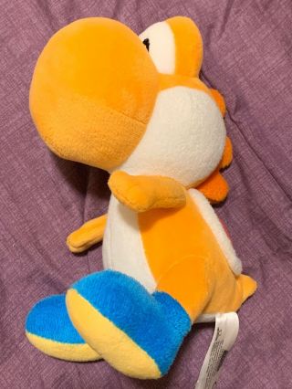 Authentic Little Buddy Mario All Star 7 " Orange Yoshi Plush Usa Seller