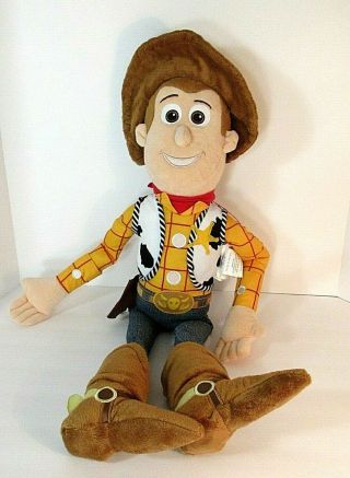 Toy Story 4 Woody Plush Jay Franco Disney Pixar Stuffed Animal 26 " Tall Rare