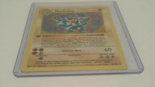 Machamp - 1st EDITION SHADOWLESS Base Set 8/102 Holo Foil Pokemon Card 2