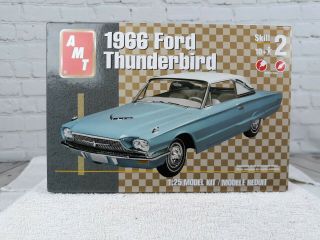 Amt 1966 Ford Thunderbird 1/25 Scale Model Kit Open Box Complete