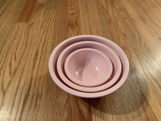 Pottery Barn Kids Melamine Play Kitchen Mixing Bowls Set Of 3 Pink
