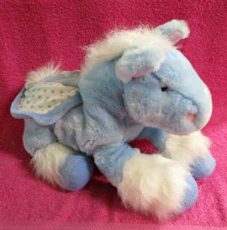 Toys R Us Animal Alley Commonwealth Blue White Wings Pegasus Horse Plush 2000