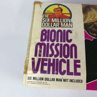 Kenner Six Million Dollar Man Bionic Mission Vehicle 1977 Vintage Bionic Car