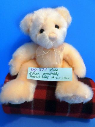 First And Main Sherbet Baby The Orange Teddy Bear Beanbag Plush (310 - 577)