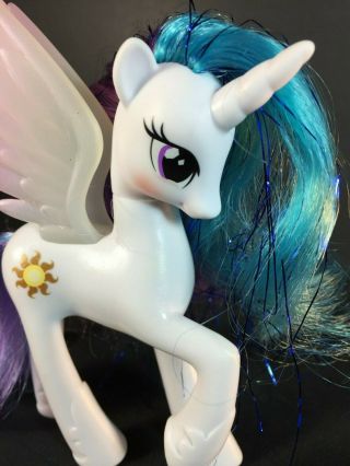 My Little Pony G4 - PRINCESS CELESTRIA - White Unicorn Wings Sun Brushable P 2